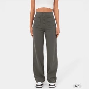 Halara high waisted gray pants NWT - small petite